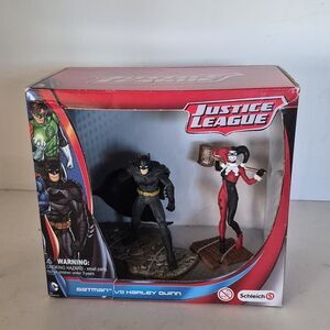 SCHLEICH Justice League Batman VS Harley Quinn Figures DC Comics NEW